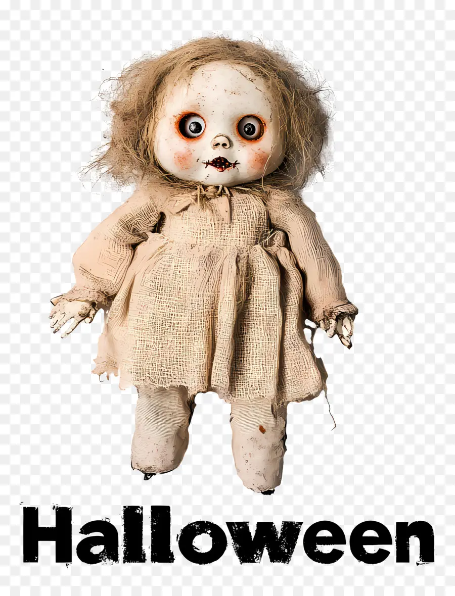 Hallowen，Boneka Menyeramkan PNG