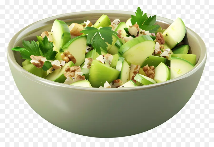 Salad Waldorf，Salad Apel Hijau PNG