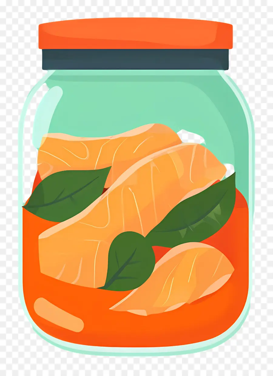 Toples Kimchi，Salmon Dalam Toples PNG