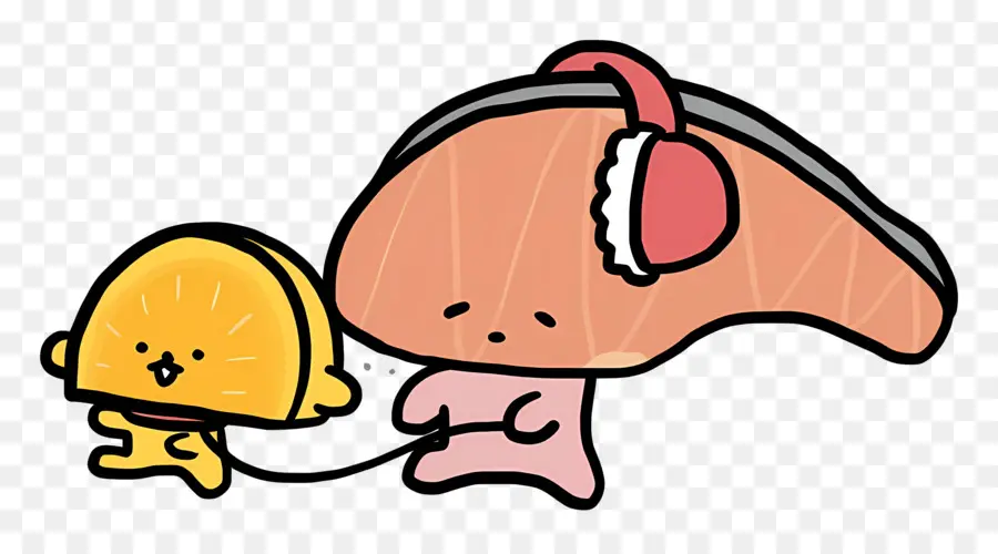 Kirimichan，Karakter Ikan Salmon PNG