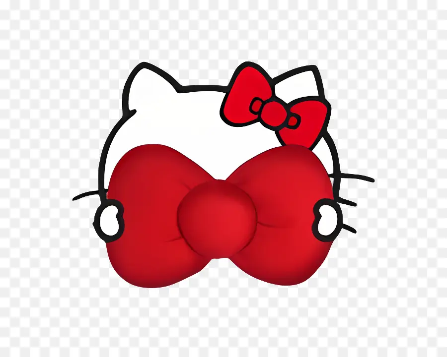 Halo Kitty，Hello Kitty Dengan Busur PNG