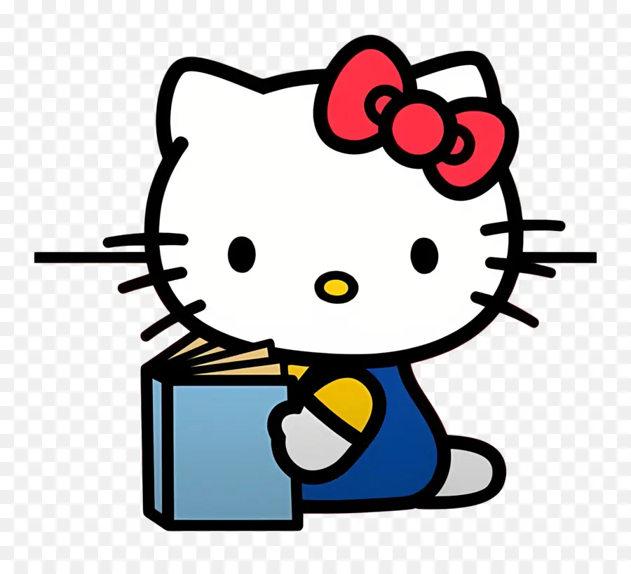 Halo Kitty，Hello Kitty Dengan Buku PNG