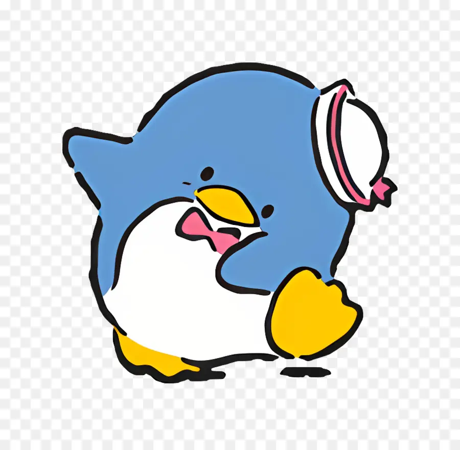 Tuksedo，Penguin Biru Dengan Topi Atas PNG