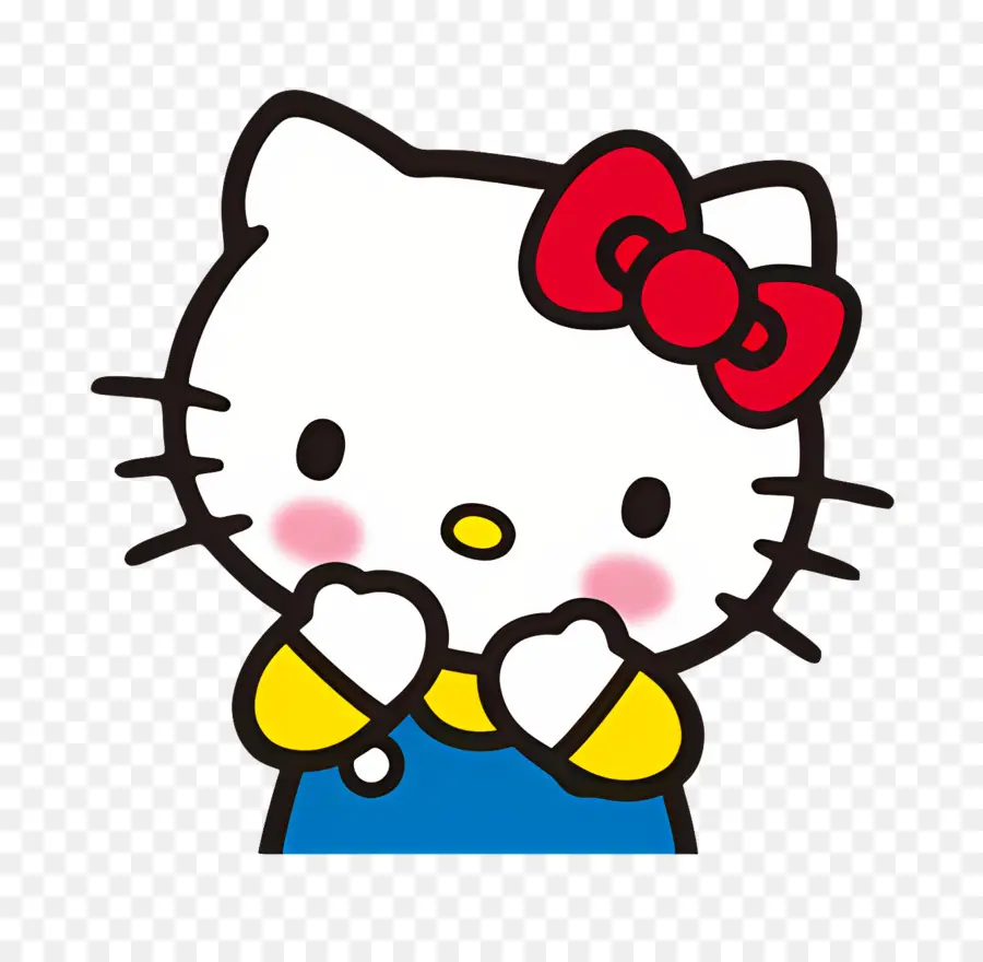 Halo Kitty，Kucing Kartun PNG