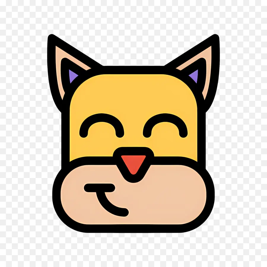 Emoji Anjing，Wajah Kucing PNG