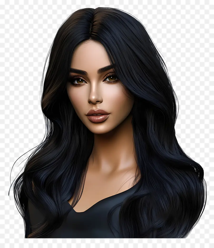 Kim Kardashian，Wanita Berambut Hitam PNG