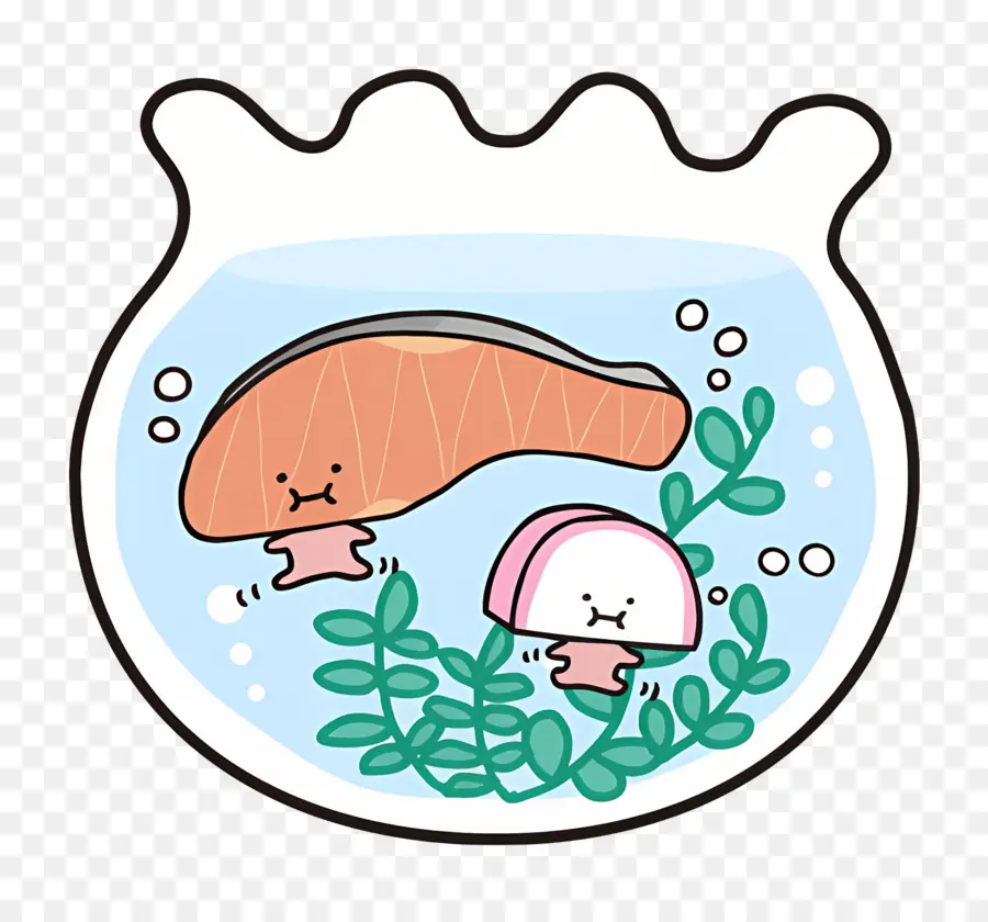 Kirimichan，Salmon Dan Temannya Di Bawah Air PNG