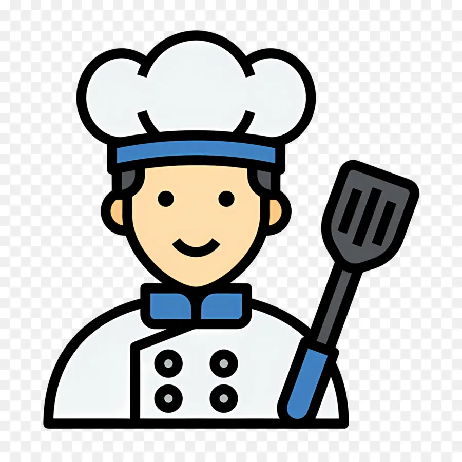 Koki，Koki Dengan Spatula PNG