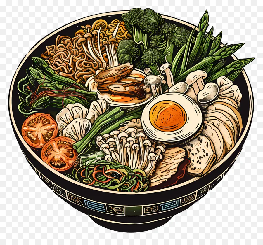 Semangkuk Ramen，Mangkuk Ramen Deluxe PNG