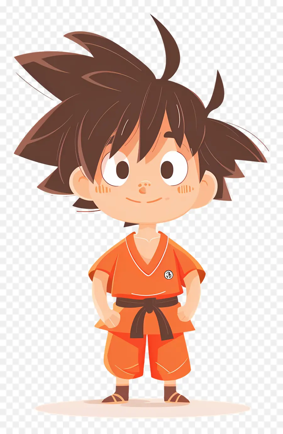 Goku，Anak Laki Laki Berpakaian Oranye PNG