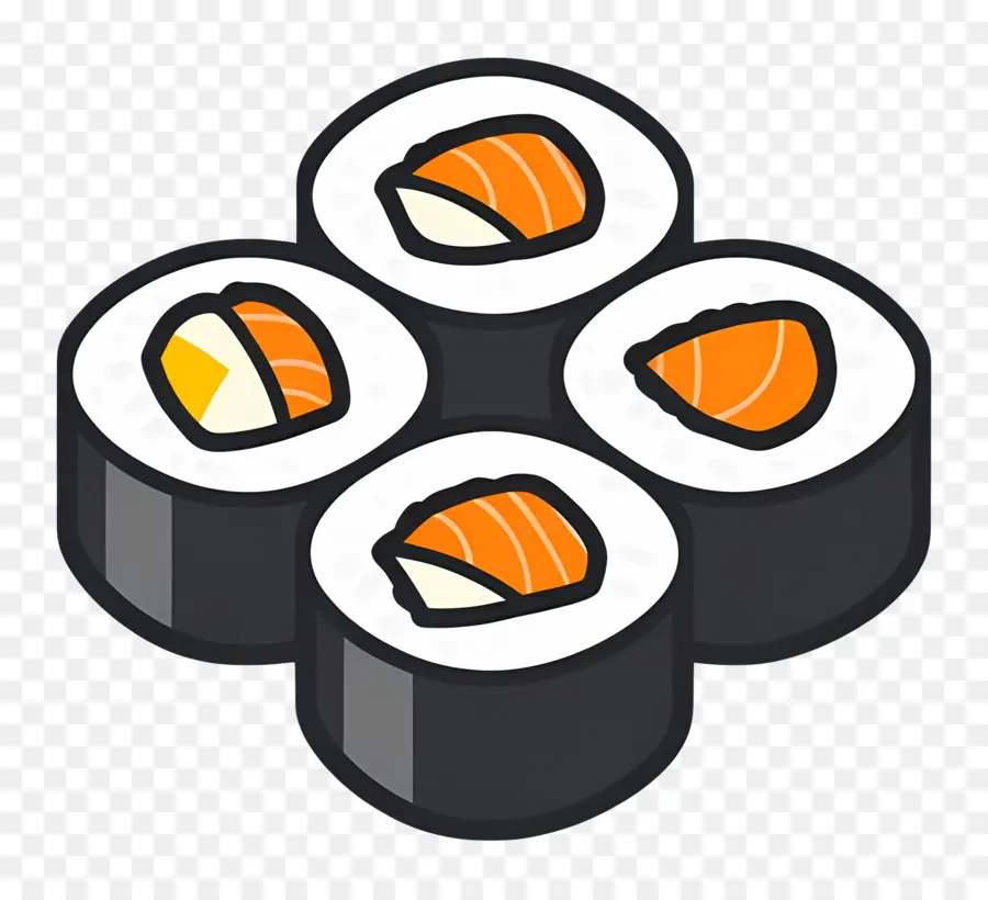 Sushi Gulung，Jepang PNG