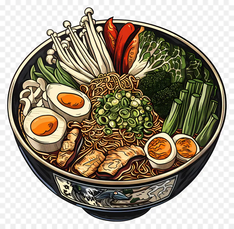 Semangkuk Ramen，Mangkuk Ramen Deluxe PNG