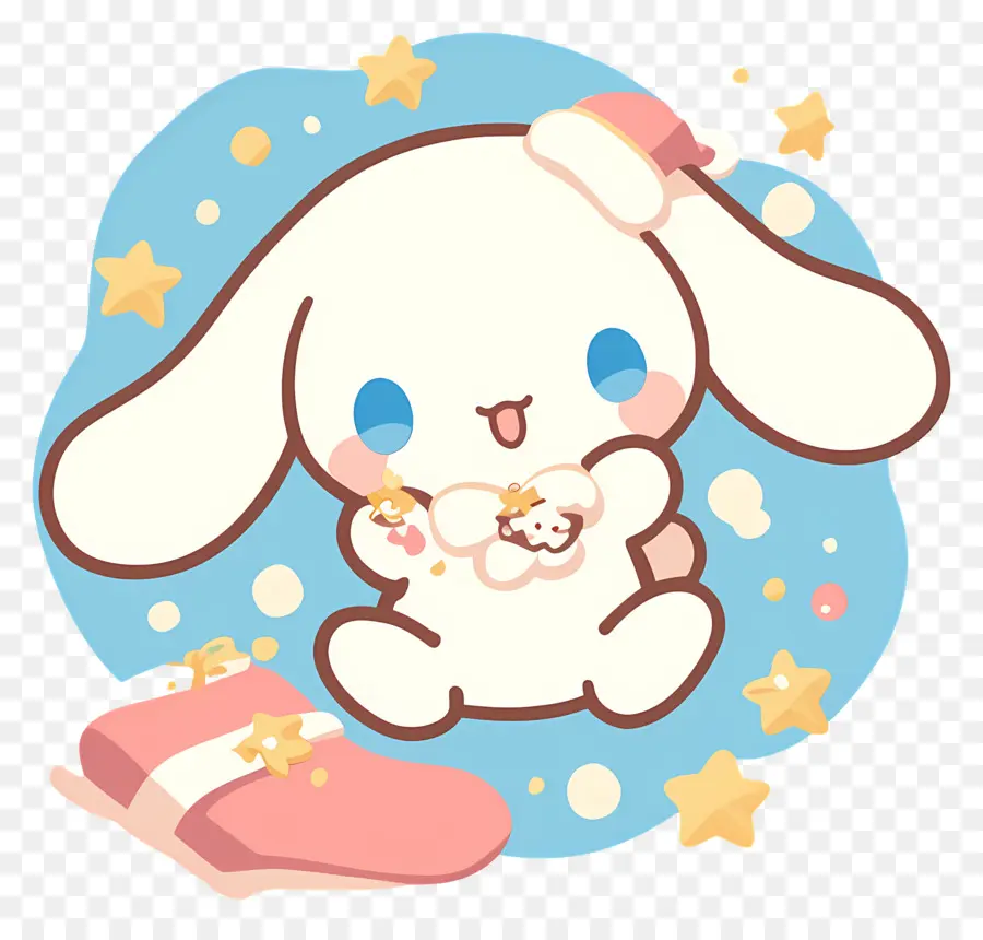 Cinnamoroll Yang Lucu，Kelinci Lucu Dengan Camilan PNG