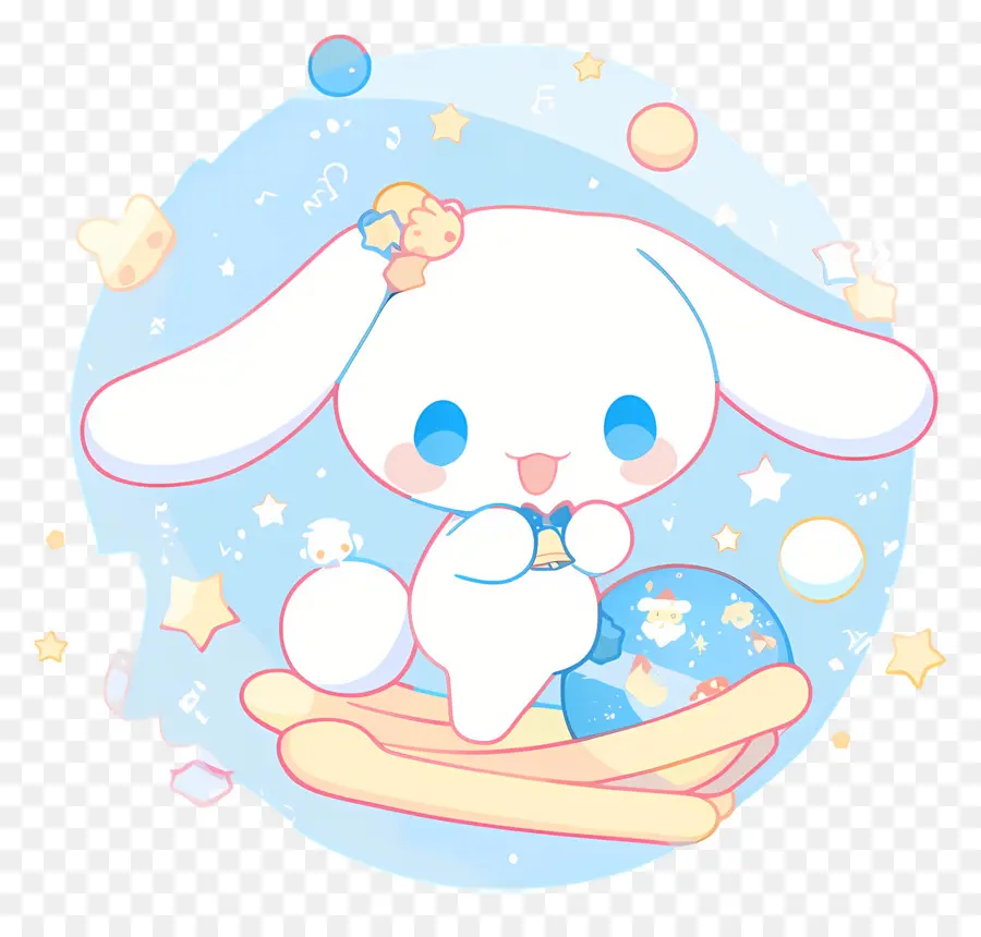 Cinnamoroll Yang Lucu，Kelinci Dengan Bintang PNG