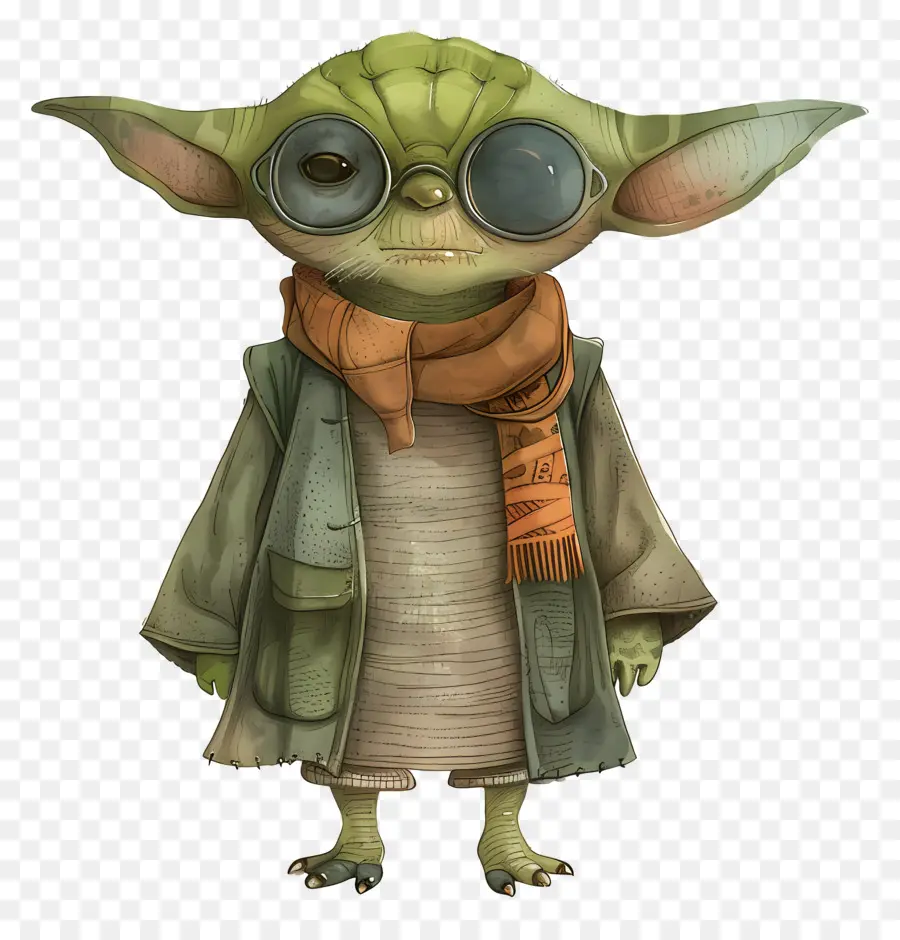 Yoda，Makhluk Hijau Bergaya PNG