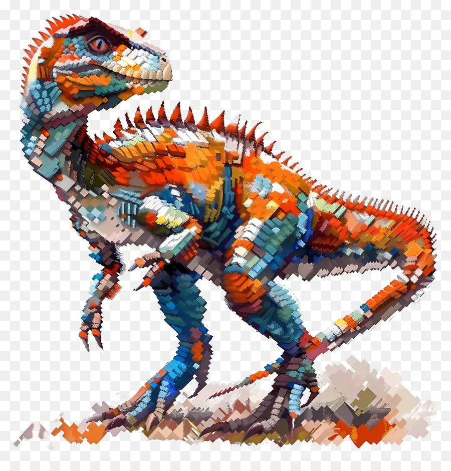 Dinosaurus Piksel，Seni Piksel PNG