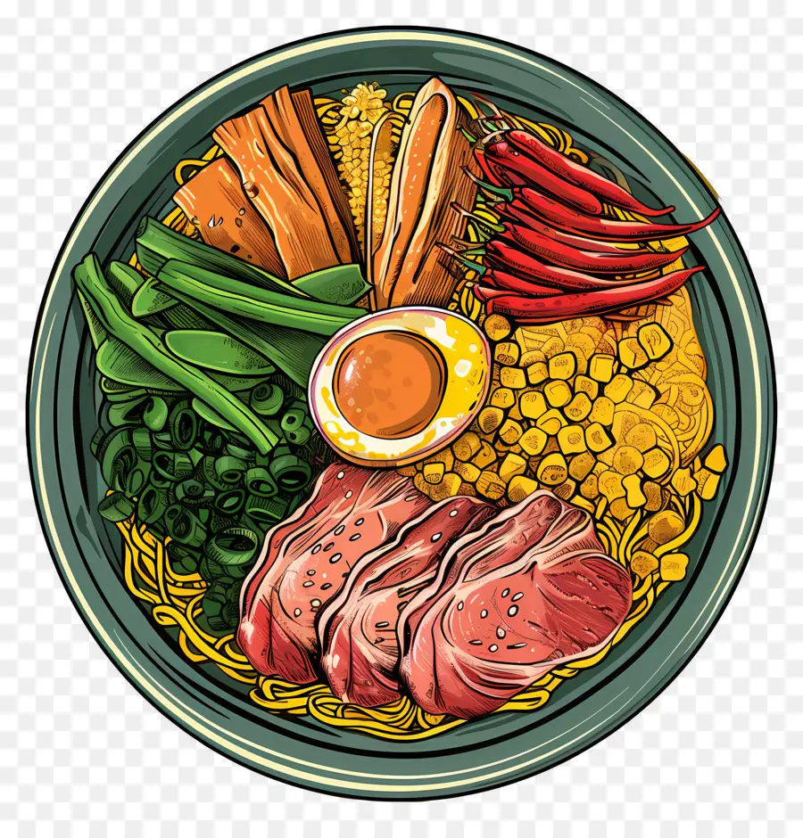 Semangkuk Ramen，Mangkuk Ramen Pedas PNG