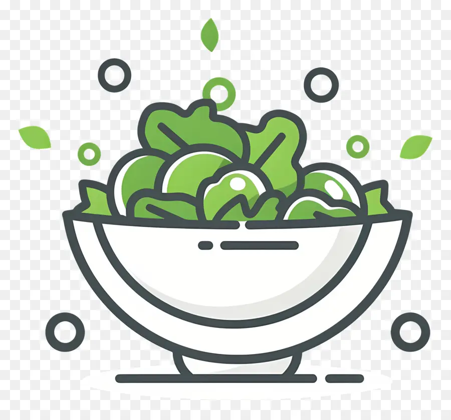 Salad Hijau，Salad PNG