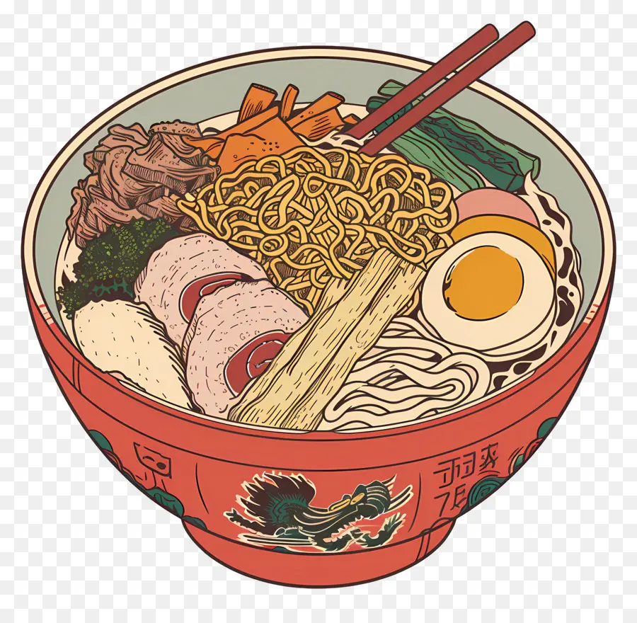 Semangkuk Ramen，Mangkuk Ramen Tradisional PNG