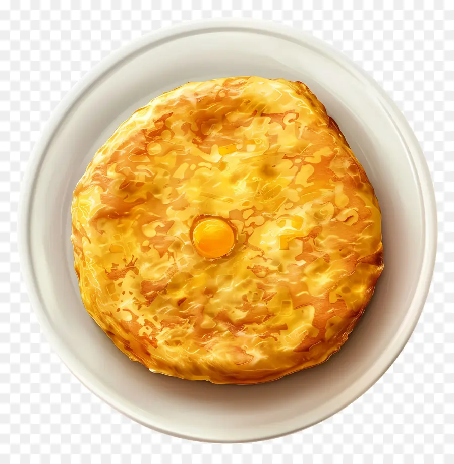 Telur Dadar Spanyol，Omelet Di Piring PNG