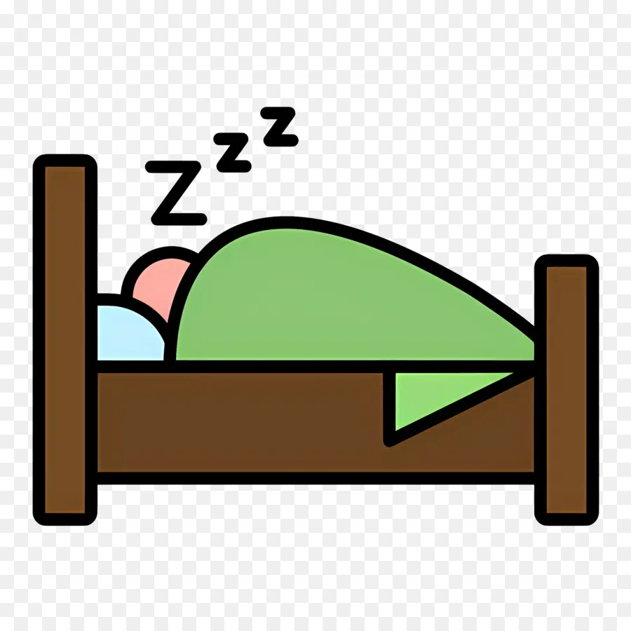 Tidur Zzz，Tempat Tidur PNG