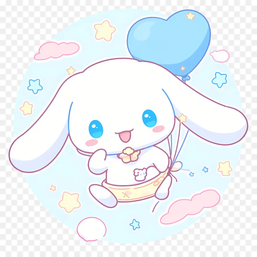 Cinnamoroll Yang Lucu，Karakter Lucu Dengan Balon PNG