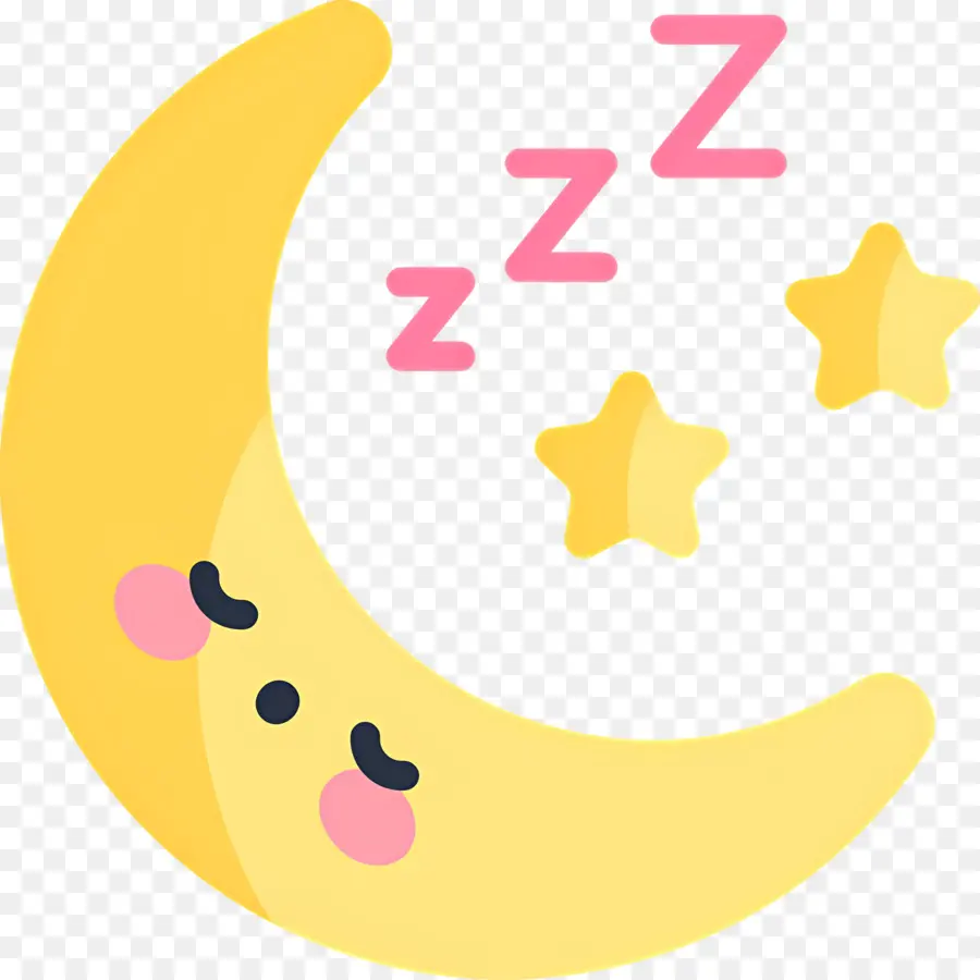 Tidur Zzz，Bulan Dan Bintang Dengan Zzz PNG