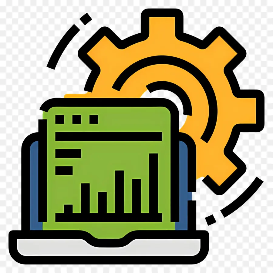 Teknologi Berkembang，Laptop Dengan Grafik PNG