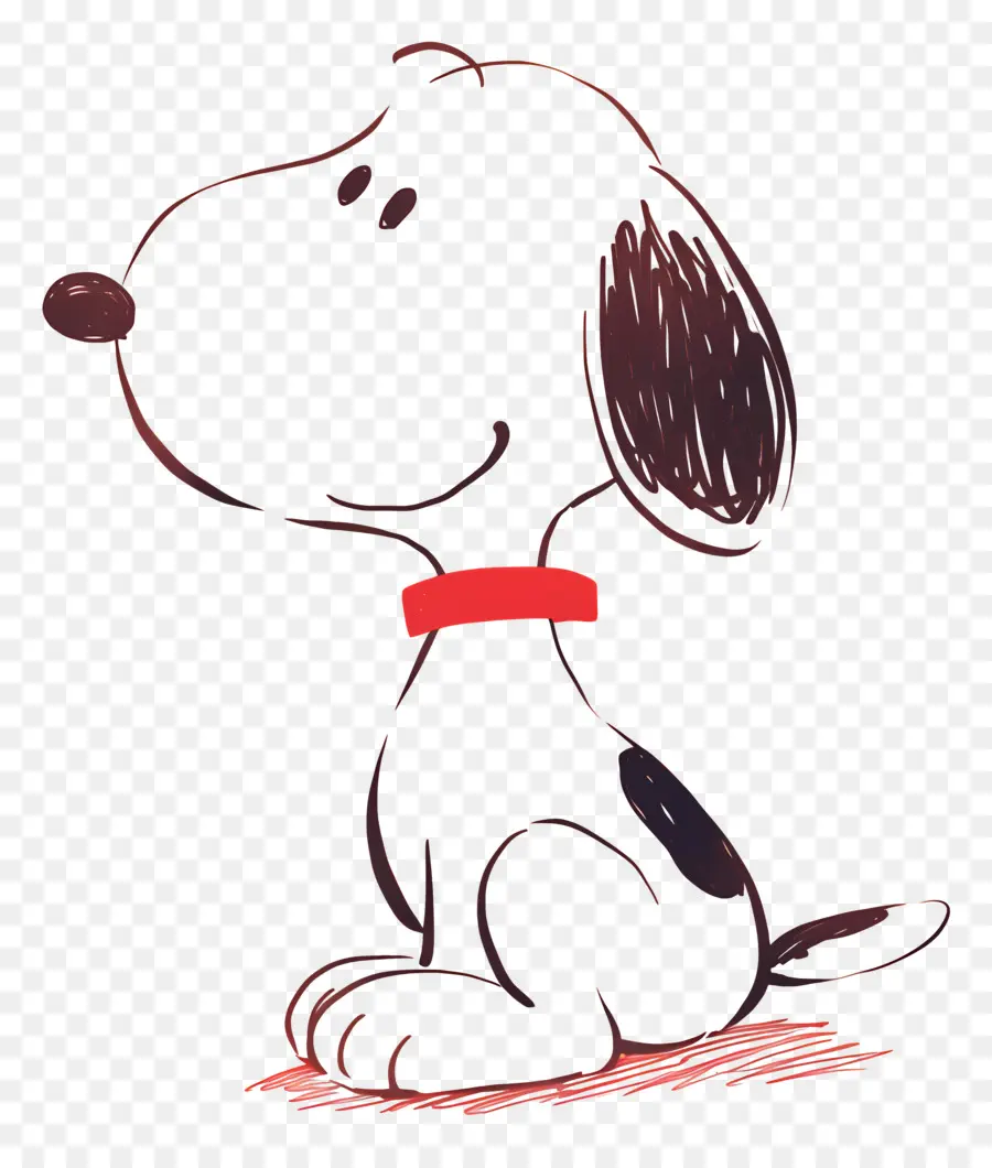 Snoopy，Sketsa Anjing Kartun PNG