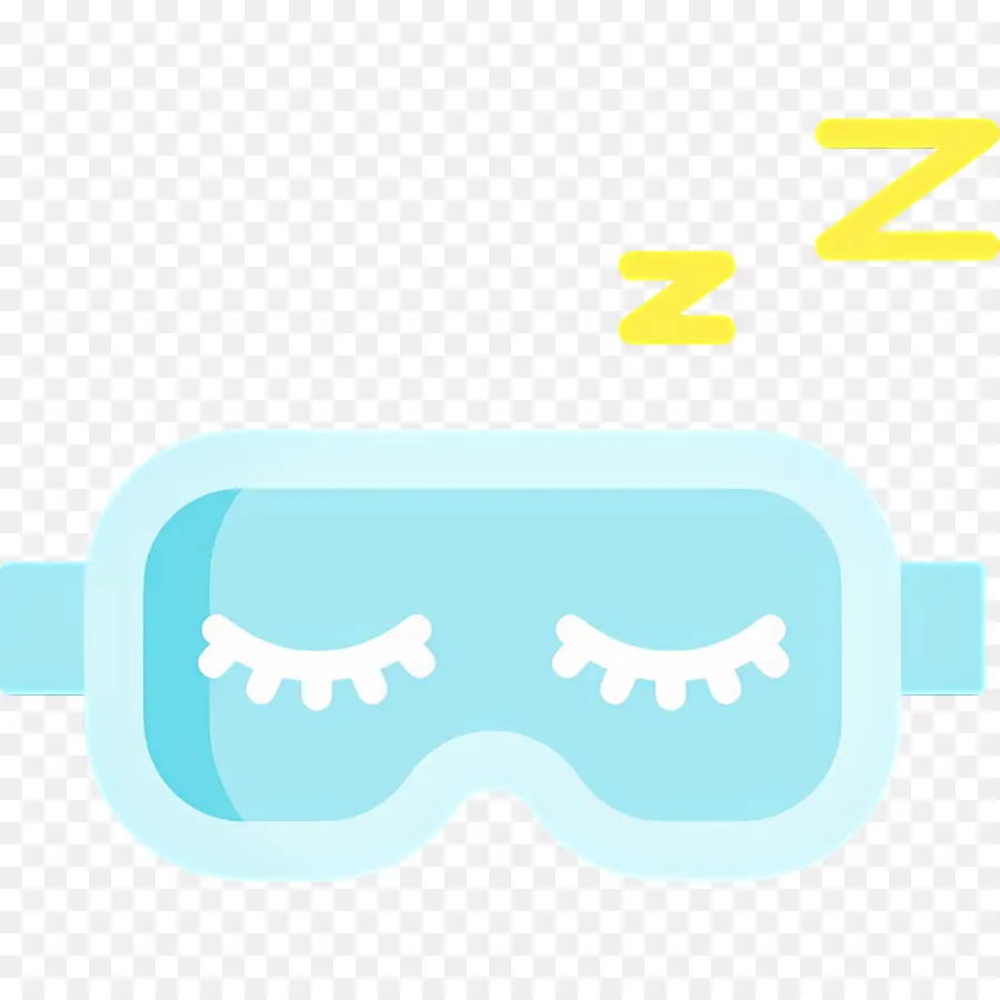 Tidur Zzz，Masker Tidur Biru PNG