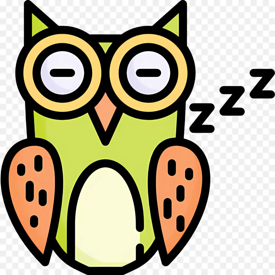 Tidur Zzz，Burung Hantu Tidur PNG