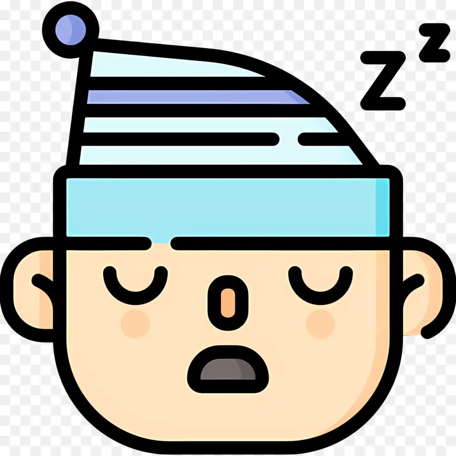 Tidur Zzz，Orang Yang Mengantuk PNG