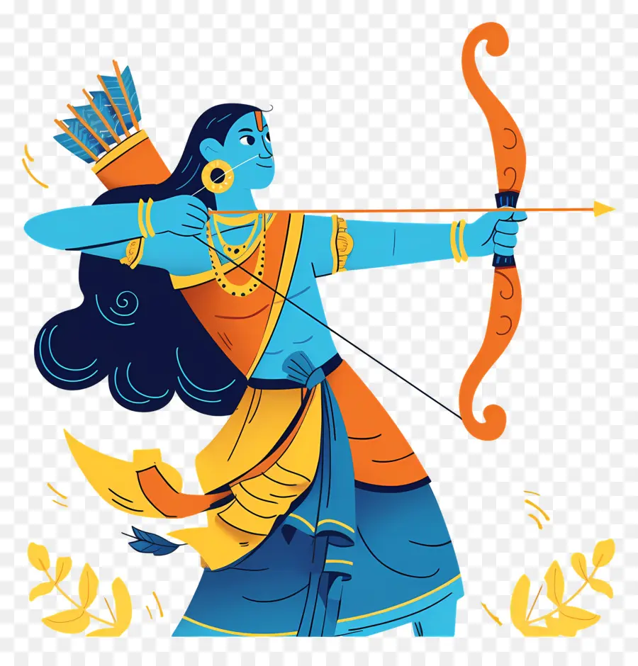 Dussehra，Pemanah Biru PNG