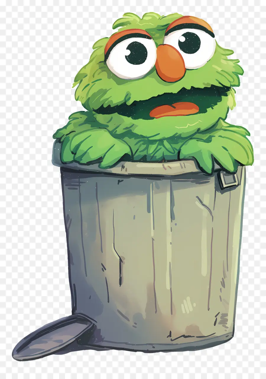 Oscar Si Penggerutu，Monster Tempat Sampah Hijau PNG