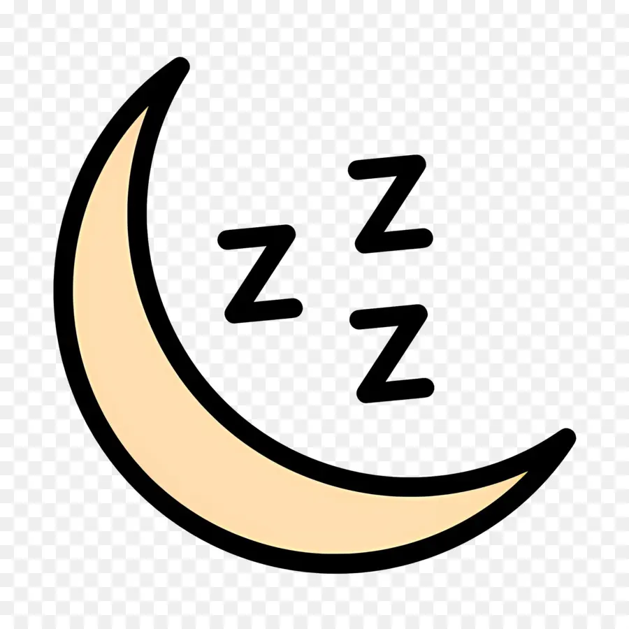 Tidur Zzz，Bulan Dengan Z PNG