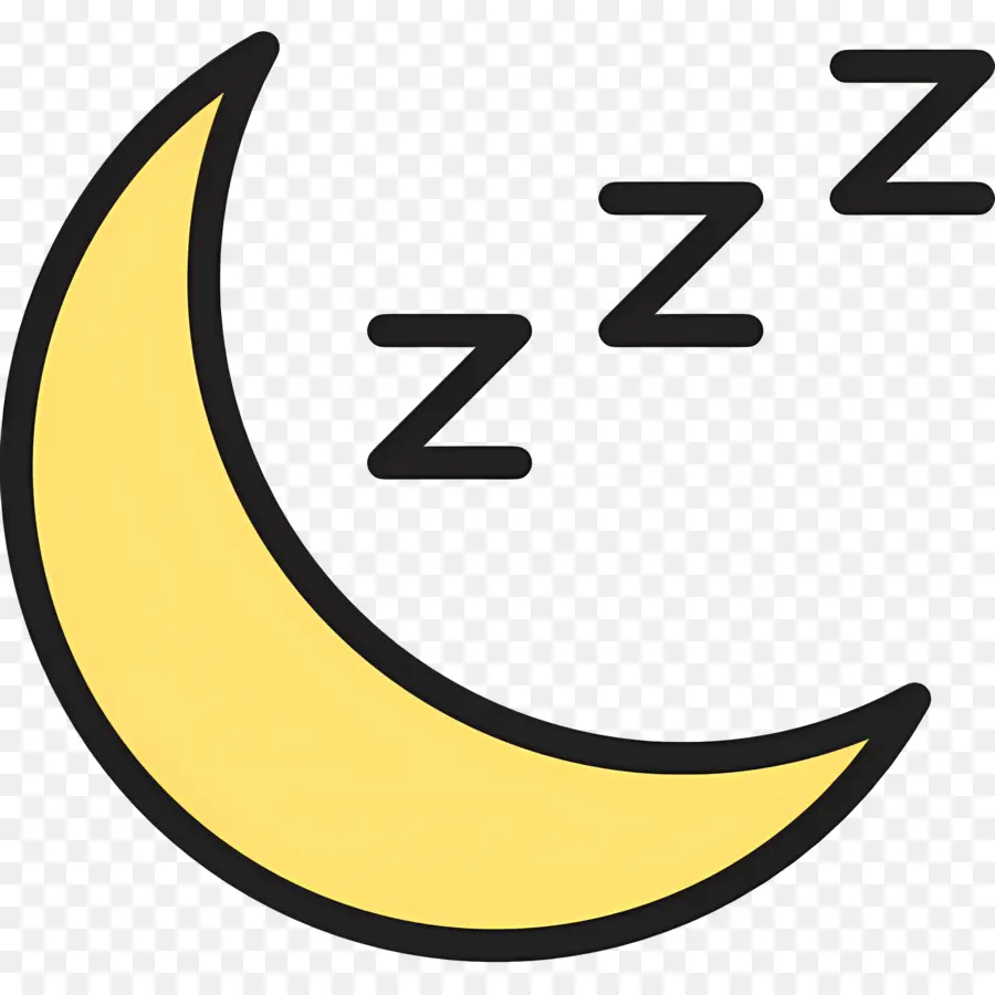 Tidur Zzz，Bulan Dengan Z PNG