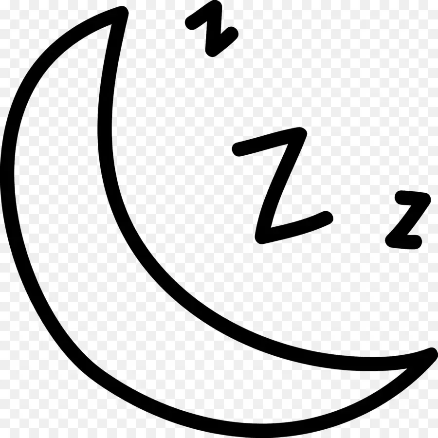 Tidur Zzz，Bulan Dengan Z PNG