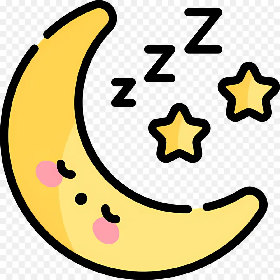 Tidur Zzz，Bulan Dengan Z PNG