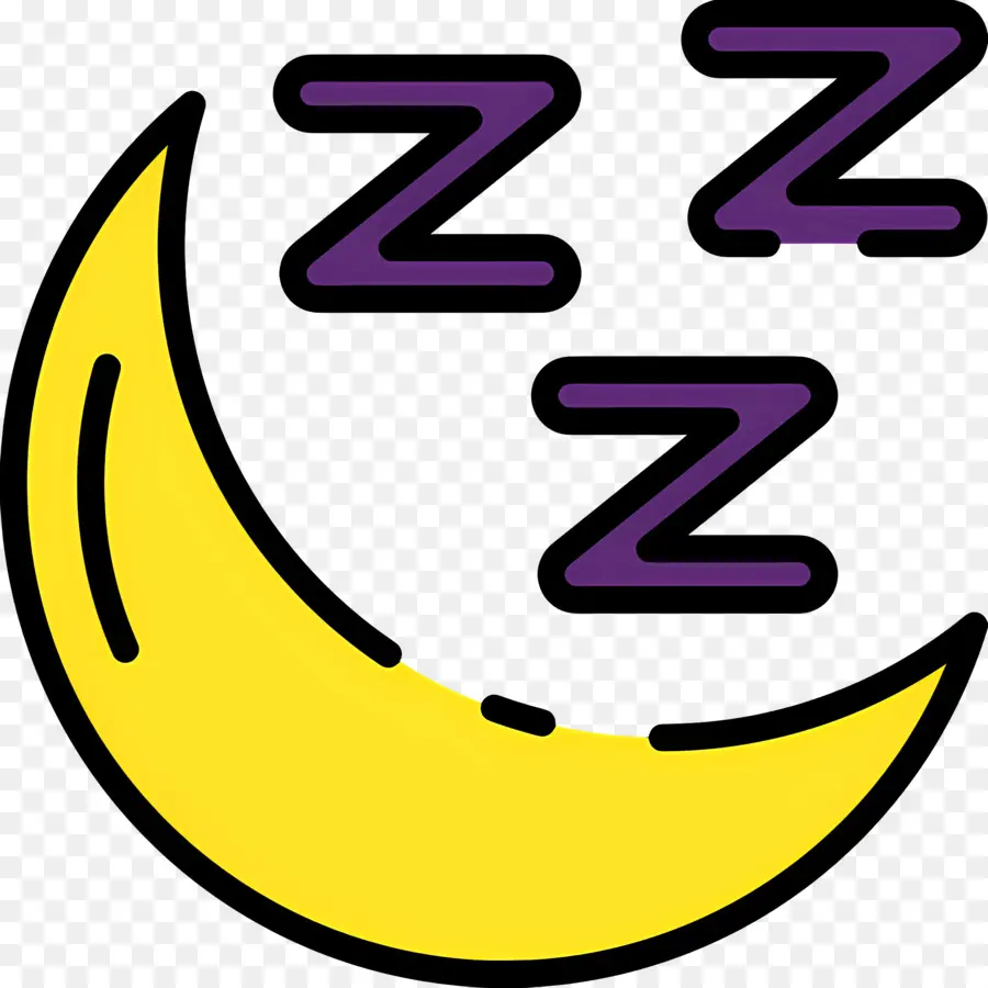 Tidur Zzz，Bulan Dengan Z PNG