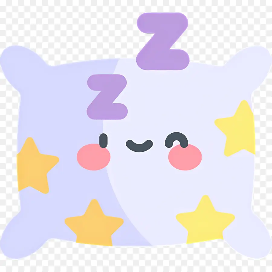 Tidur Zzz，Bantal Lucu PNG