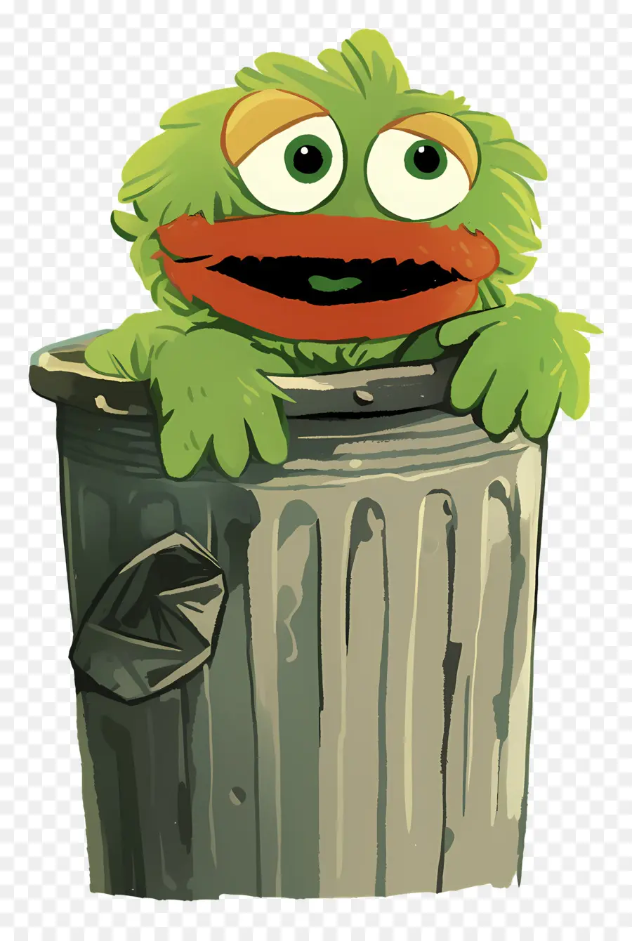 Oscar Si Penggerutu，Monster Tempat Sampah Hijau PNG