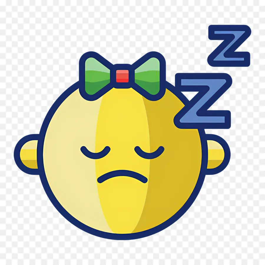 Tidur Zzz，Wajah Mengantuk PNG