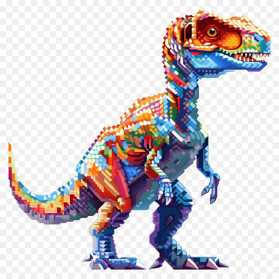 Dinosaurus Piksel，Seni Piksel PNG