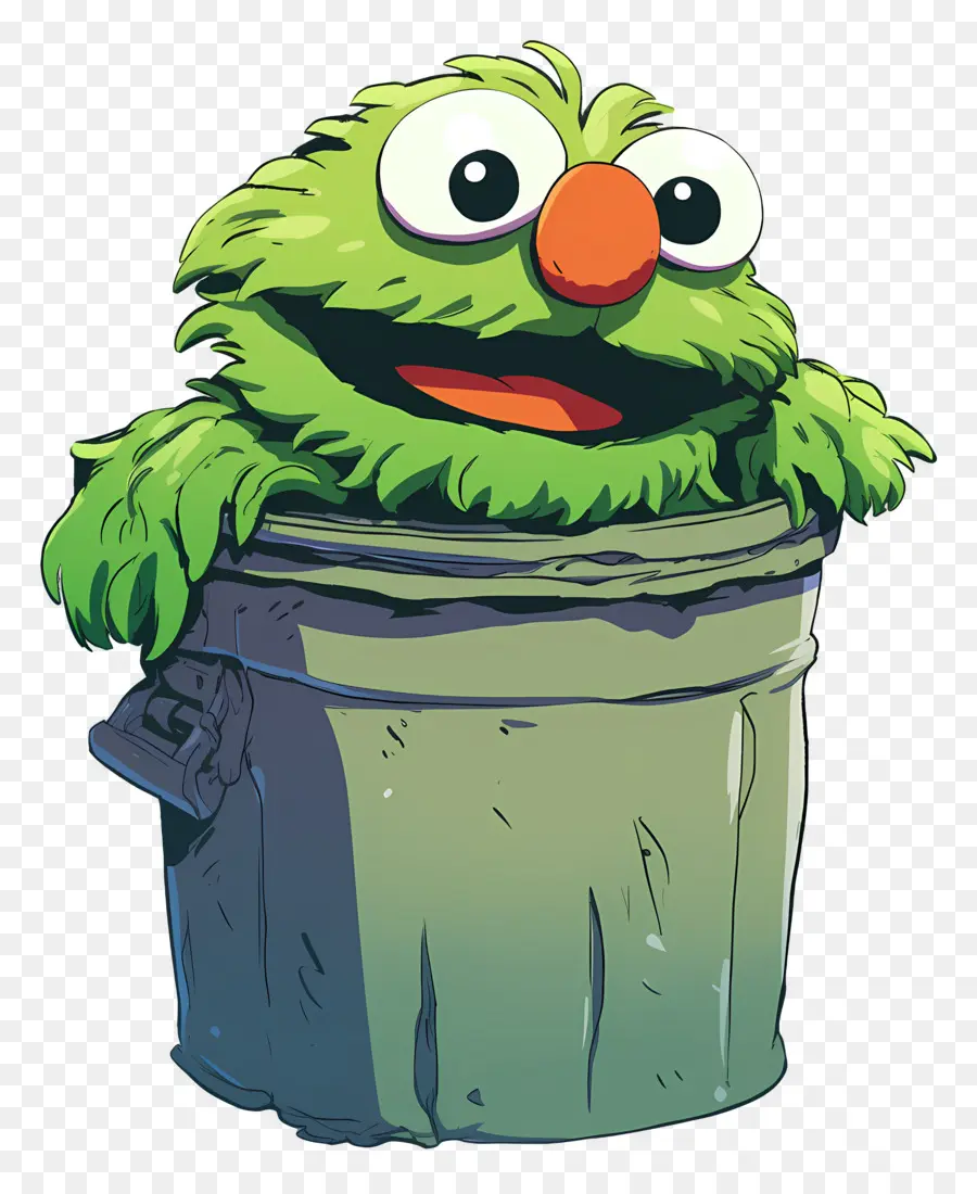 Oscar Si Penggerutu，Monster Tempat Sampah Hijau PNG