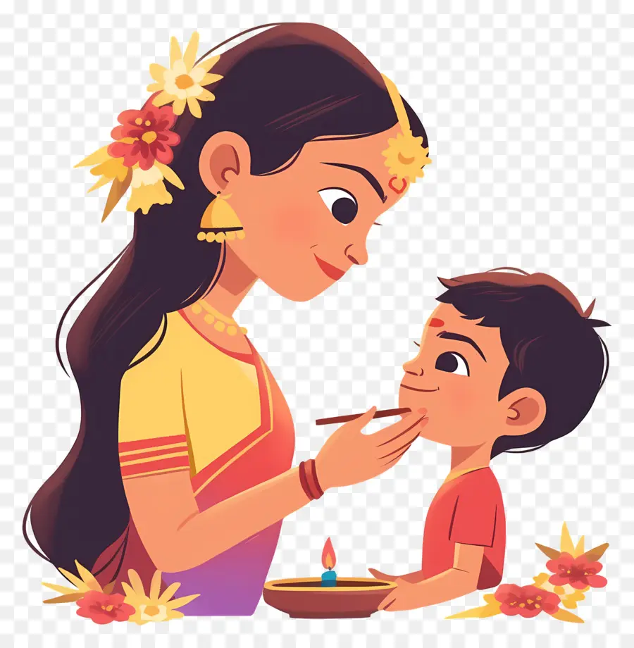 Bhai Dooj，Kakak Dan Kakak PNG