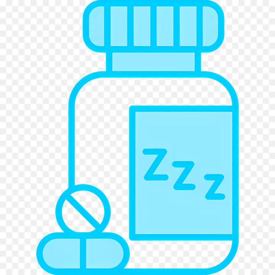 Obat Tidur，Botol Obat Biru PNG