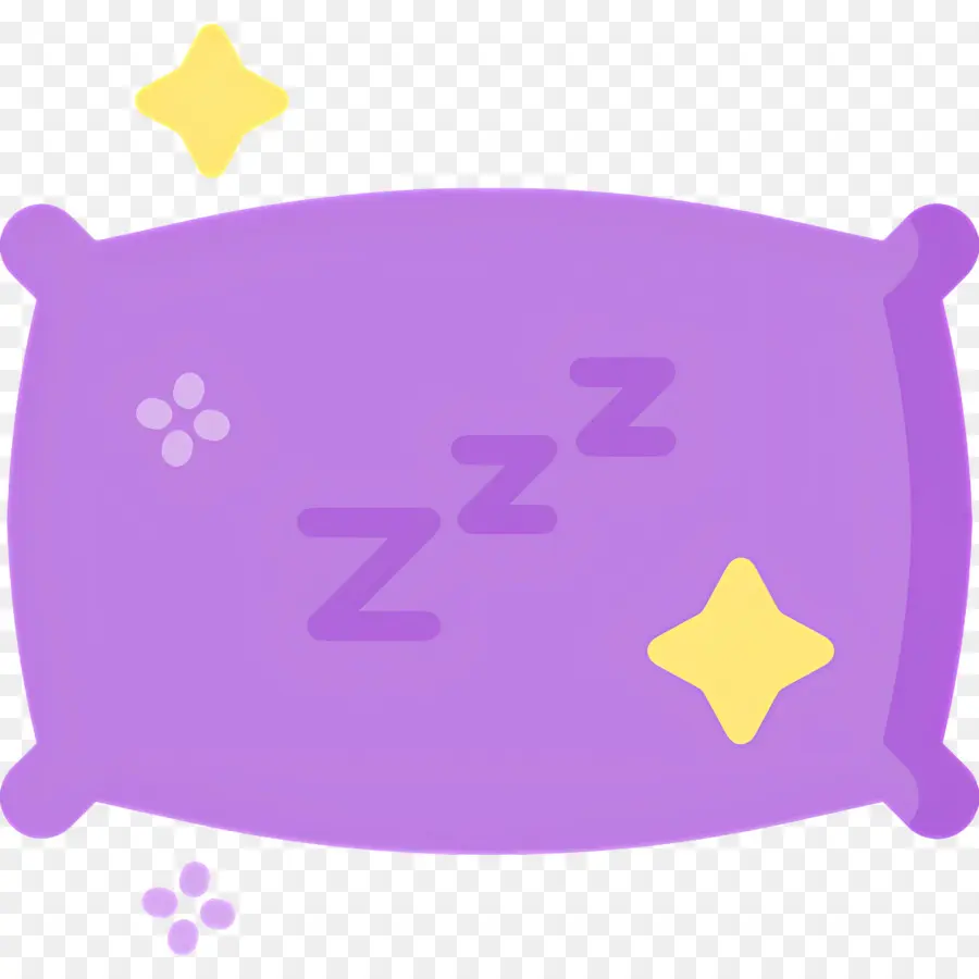 Tidur Zzz，Bantal Ungu PNG