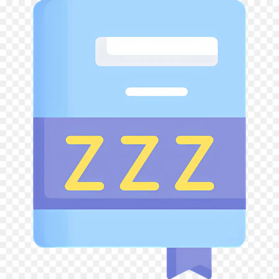 Tidur Zzz，Buku PNG