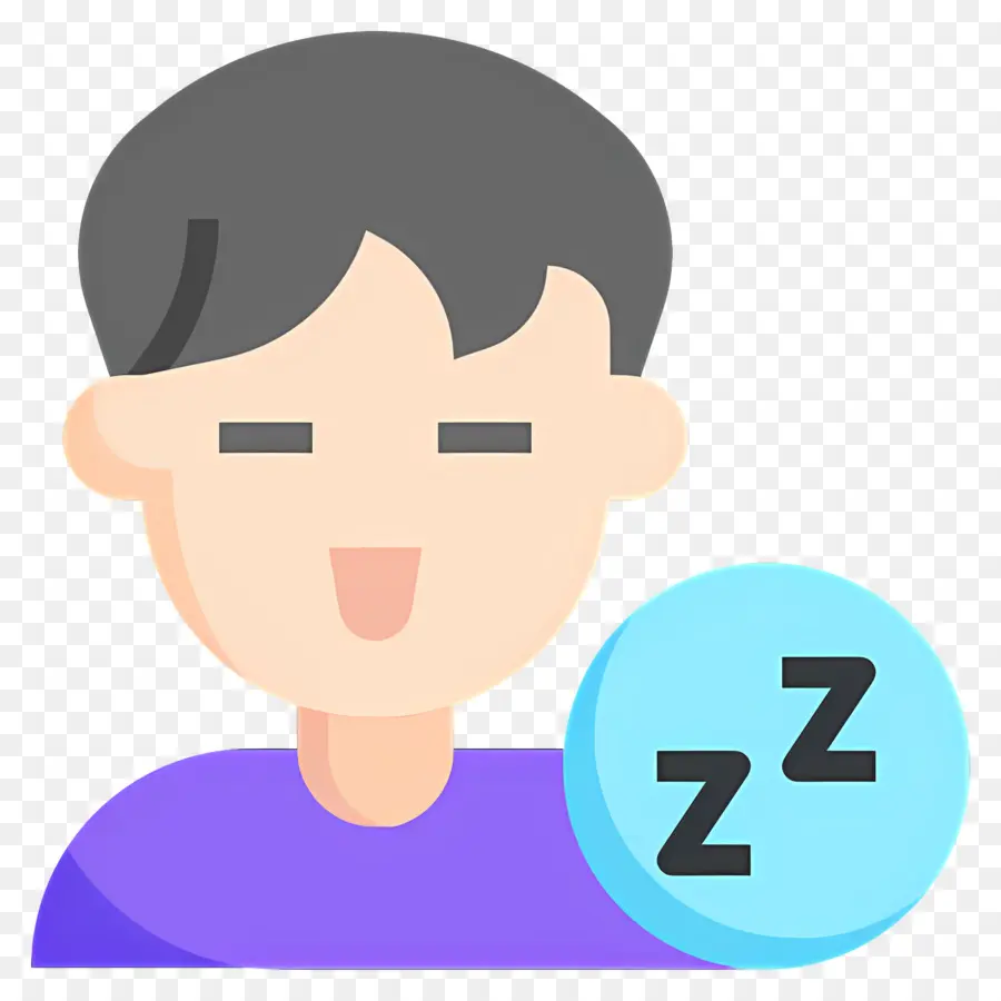 Tidur Zzz，Orang Yang Mengantuk PNG