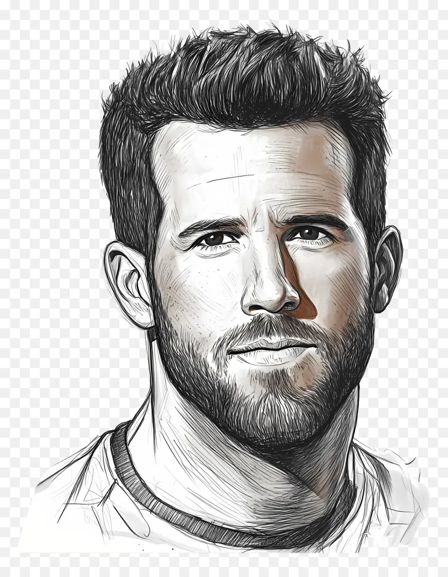 Ryan Reynolds，Sketsa Potret PNG